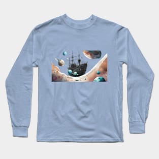 Ghost ship into the space Long Sleeve T-Shirt